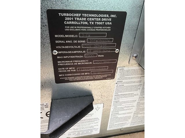 Turbochef i3 - oven - afbeelding 5 van  14