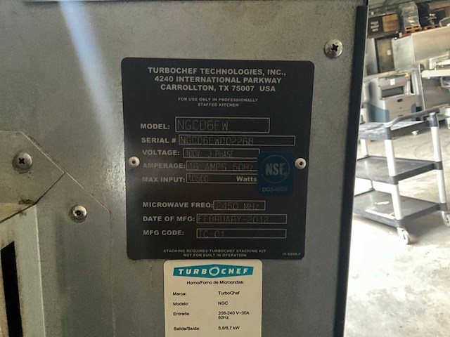 Turbochef speed oven - afbeelding 8 van  8