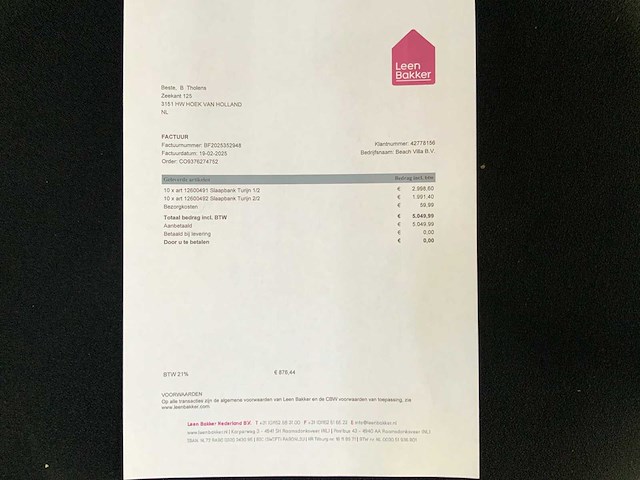 Turijn 2025 bankstel/slaapbank - afbeelding 7 van  7