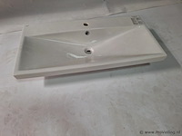 Turkuaz frame wastafel met opstaande rand - afbeelding 1 van  3