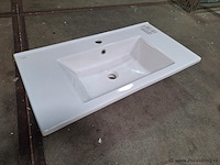 Turkuazseramik cerastyle wastafel met planchet arte - ca. 85x45x17 cm - afbeelding 1 van  3