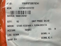 Turnlock stud assembly (93x) - afbeelding 3 van  3