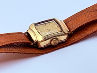Tusal ''deco gold watch'' 20 micron goldplated - afbeelding 1 van  7