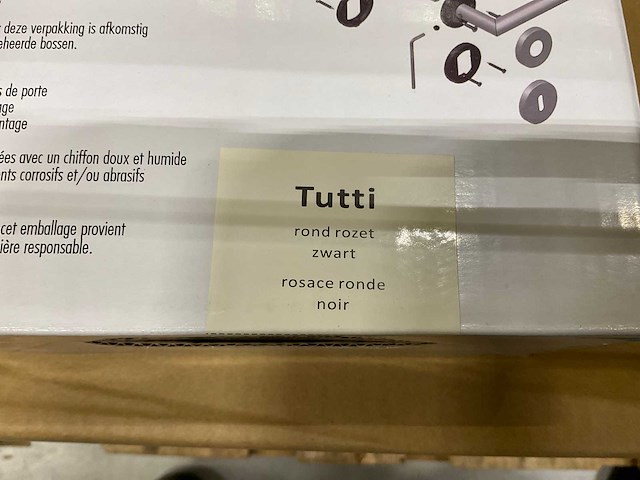 Tutti rond rozet deurkruksets (160x) - afbeelding 3 van  6