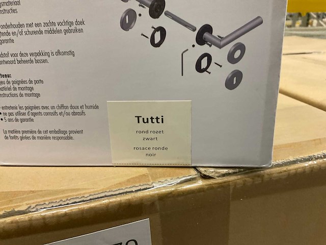 Tutti rond rozet deurkruksets (288x) - afbeelding 1 van  2