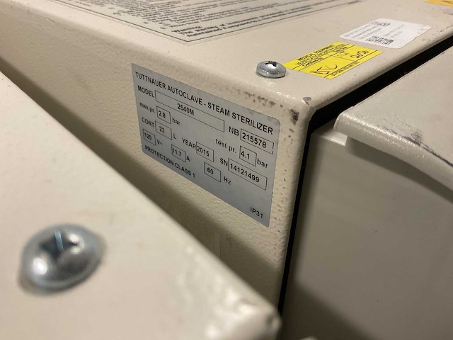 Tuttnauer 2540m sterilizing unit - afbeelding 5 van  5