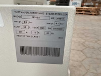 Tuttnauer 3870ea autoclave- steam sterilizer - afbeelding 10 van  10