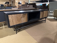 Tv- meubel, zwart + bruin - afbeelding 2 van  4