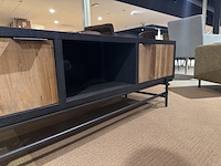 Tv- meubel, zwart + bruin - afbeelding 4 van  4