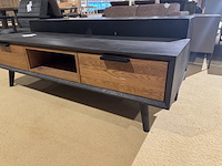 Tv- meubel, zwart + bruin - afbeelding 2 van  5