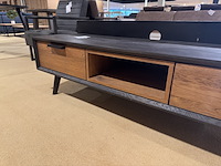 Tv- meubel, zwart + bruin - afbeelding 3 van  5