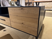 Tv- meubel, zwart + bruin - afbeelding 3 van  5