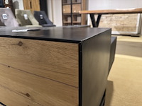 Tv- meubel, zwart + bruin - afbeelding 4 van  5