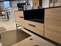 Tv- meubel, zwart + bruin - afbeelding 5 van  5