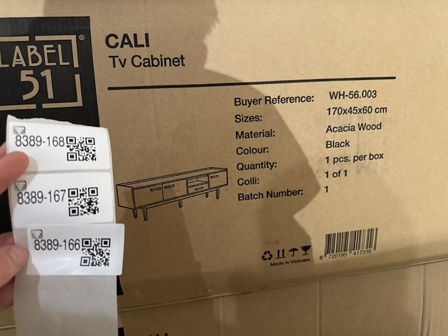 Tv-dressoir, label51, cali, zwart - afbeelding 5 van  5