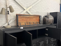 Tv kast toscane lamulux, noir zwart - afbeelding 2 van  6