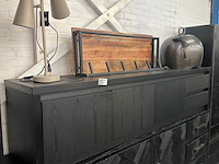 Tv kast toscane lamulux, noir zwart - afbeelding 3 van  6