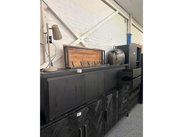Tv kast toscane lamulux, noir zwart - afbeelding 6 van  6
