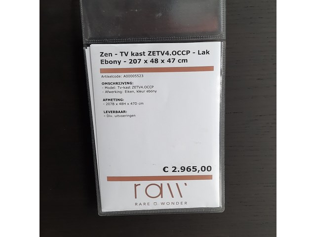 Tv kast zen, zety4.occp, ebony - afbeelding 2 van  9