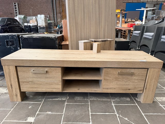 Tv-meubel 182x50x58 cm, 1x salontafel 165x102x69,5 cm - afbeelding 2 van  4