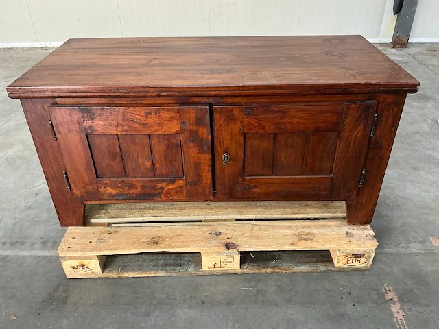 Tv meubel coloniaal 60,5x128x58,5cm - afbeelding 2 van  7