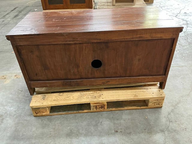 Tv meubel coloniaal 60,5x128x58,5cm - afbeelding 6 van  7