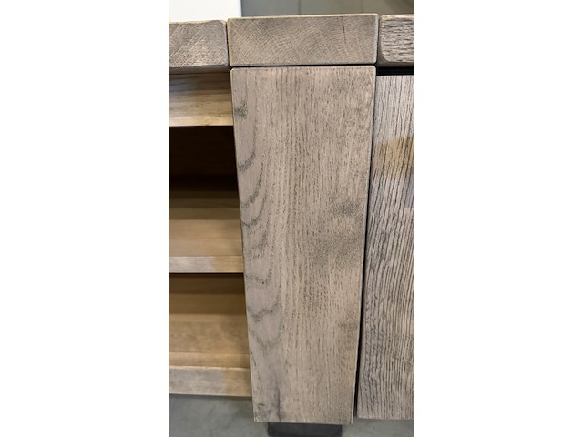 Tv meubel, grijs, 160x50x50 cm - afbeelding 3 van  3