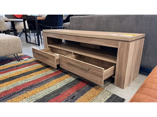 Tv meubel, grijseiken, 150x40x50 cm - afbeelding 2 van  3
