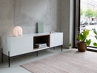 Tv-meubel incl. frame + 2 cocons, raat, loef 165 ov, hoogglans wit