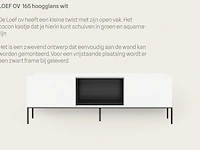 Tv-meubel incl. frame + 2 cocons, raat, loef 165 ov, hoogglans wit - afbeelding 2 van  6