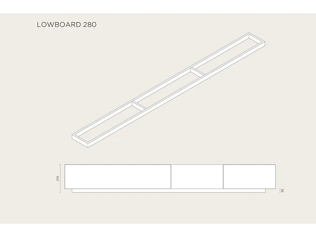 Tv-meubel + lowboard, raat, musa 280 sp, aquamarijn - afbeelding 4 van  4