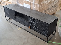 Tv meubel | mangohout | visgraat, 2026 - afbeelding 2 van  7