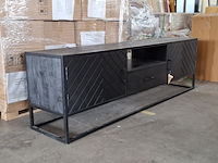 Tv meubel | mangohout | visgraat, 2026 - afbeelding 3 van  7