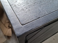 Tv meubel, mangohout, zwart - afbeelding 6 van  7