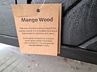 Tv meubel, mangohout, zwart - afbeelding 7 van  7