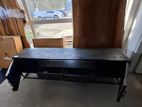 Tv meubel, mangohout, zwart - afbeelding 3 van  7