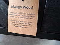 Tv meubel, mangohout, zwart - afbeelding 7 van  7