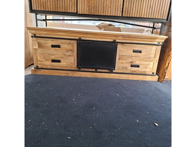 Tv meubel, mangohout - afbeelding 1 van  7