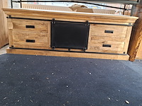 Tv meubel, mangohout - afbeelding 1 van  7