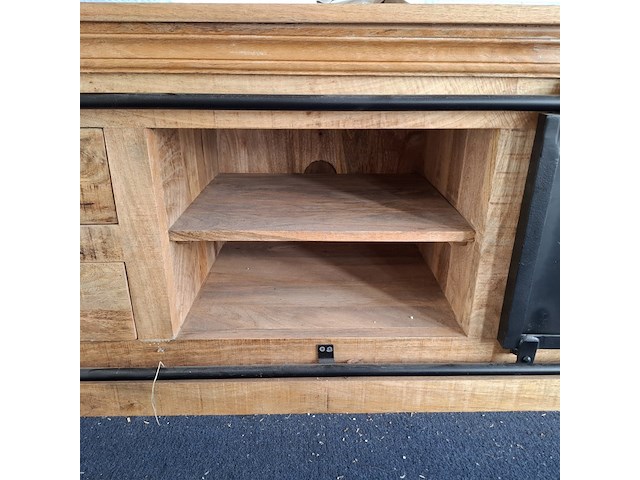 Tv meubel, mangohout - afbeelding 4 van  7