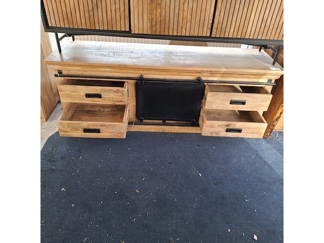 Tv meubel, mangohout - afbeelding 5 van  7