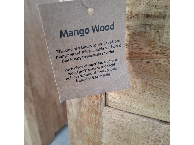 Tv meubel, mangohout - afbeelding 7 van  7