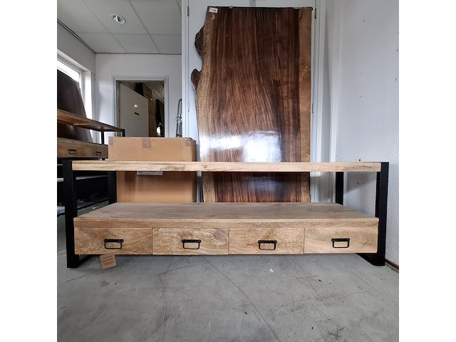 Tv meubel, mangohout - afbeelding 1 van  7