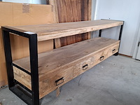 Tv meubel, mangohout - afbeelding 2 van  7