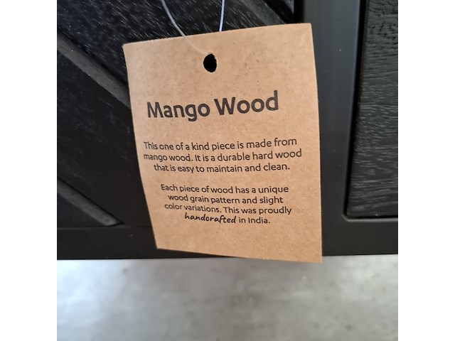 Tv meubel, mangohout - afbeelding 8 van  8