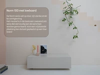 Tv-meubel, mos + lowboard, raat, norm 100, mos