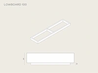 Tv-meubel, mos + lowboard, raat, norm 100, mos - afbeelding 4 van  4