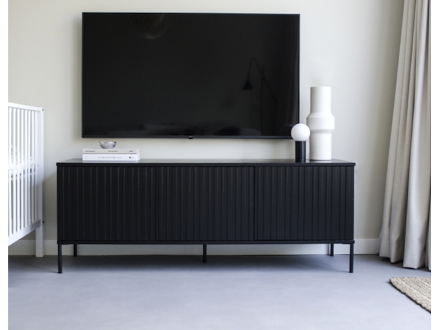 Tv-meubel, new gravure, zwart - afbeelding 1 van  5