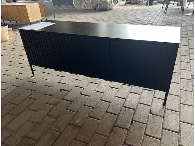 Tv-meubel, new gravure, zwart - afbeelding 2 van  5