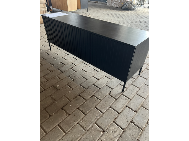 Tv-meubel, new gravure, zwart - afbeelding 3 van  5